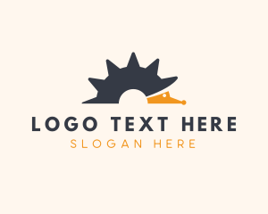 Mechanical Gear Snail Logo