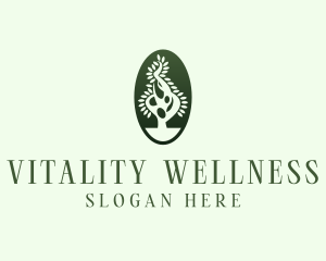 Tree Nature Therapy Wellness logo design