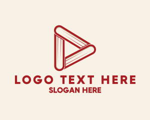 Video - Book Play Button logo design