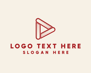 Play Button - Book Play Button logo design