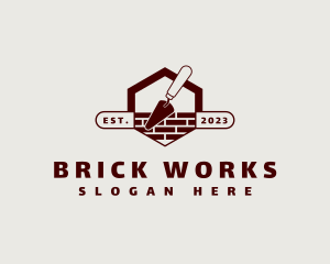 Brick - Brick Construction Trowel logo design