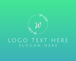 Flower Crown - Wedding Wreath Boutique logo design