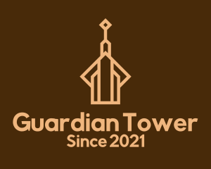 Brown Tower Building  logo design