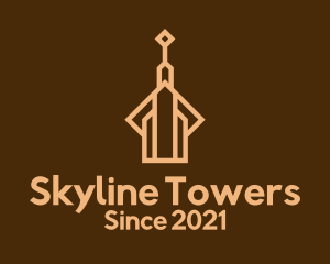 Brown Tower Building  logo design