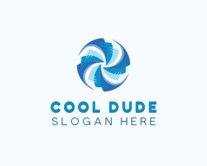 HVAC Cooling Ventilation logo design