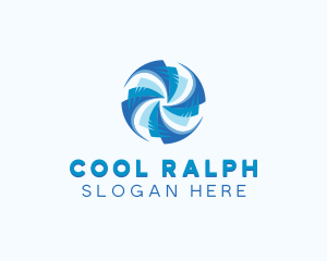 HVAC Cooling Ventilation logo design