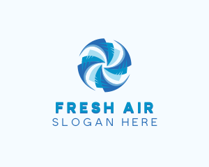 HVAC Cooling Ventilation logo design