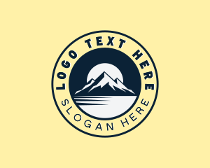 Tourism - Mountain Peak Adventure logo design