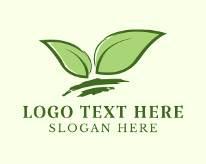 Natural Wellness Tea Leaf Logo