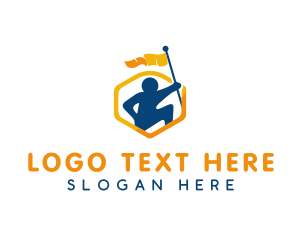 Coaching - Leadership Volunteer Person logo design