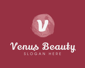 Beauty Makeup Watercolor logo design