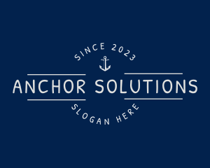 Anchor Nautical Seaman logo design