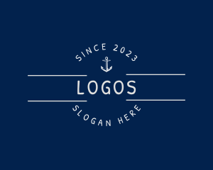 Navy - Anchor Nautical Seaman logo design