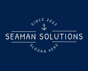 Anchor Nautical Seaman logo design