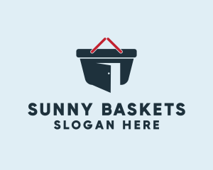 Door Basket Grocery  logo design