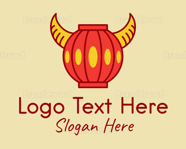 Chinese Ox Horn Lantern Logo