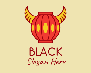 Chinese Ox Horn Lantern Logo