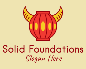 Chinese Ox Horn Lantern Logo