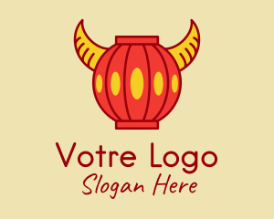 Chinese Ox Horn Lantern Logo