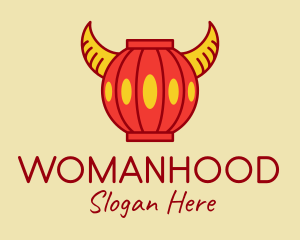 Chinese Ox Horn Lantern Logo