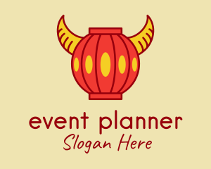 Chinese Ox Horn Lantern Logo