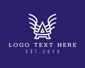 Line Art - Creative Letter A logo design