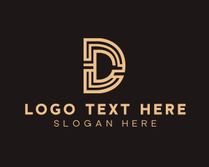 Manufacturing - Upscale Maze Letter D logo design