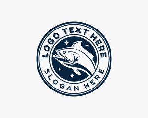 Marine - Bait and Tackle Fishery logo design