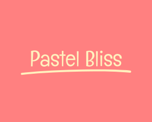 Pastel Childish Signature logo design