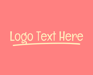 Sketch - Pastel Childish Signature logo design
