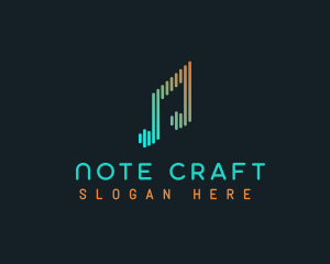 Note - Music Sound Note logo design