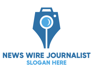 Journalist - Pen Photo Journalist logo design