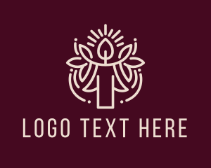 Spiritual - Festive Religious Candle logo design