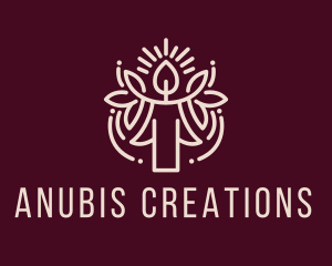 Festive Religious Candle  logo design