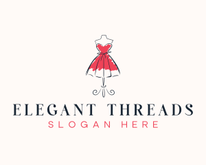 Boutiques - Fashion Dress Mannequin logo design