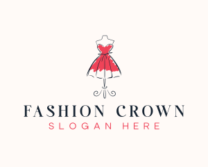 Fashion Dress Mannequin logo design