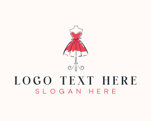 Tailoring - Fashion Dress Mannequin logo design