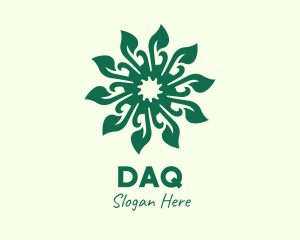 Decorative Green Leaf Logo