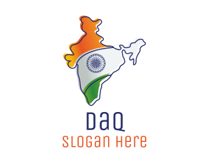 Modern India Outline Logo