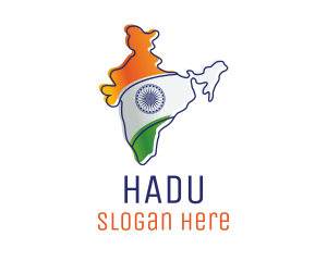 Modern India Outline logo design