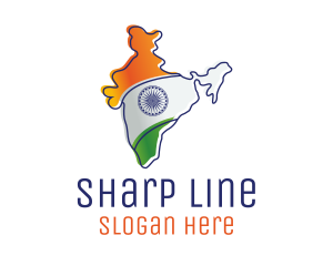 Outline - Modern India Outline logo design