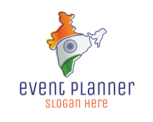 Destination - Modern India Outline logo design