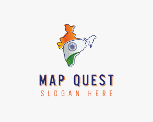 Modern India Outline logo design