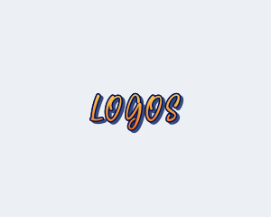 Colorful - Paint Cartoon Wordmark logo design
