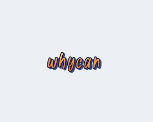 Text - Paint Cartoon Wordmark logo design