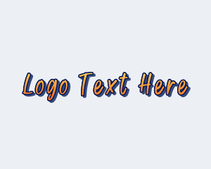 Paint Cartoon Wordmark Logo