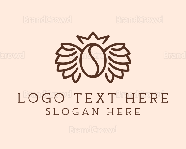 Royal Coffee Bean Wings Logo