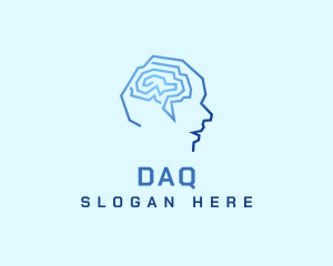 Therapy - Psychology Brain Head logo design