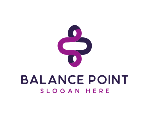 Modern Loop Balance logo design