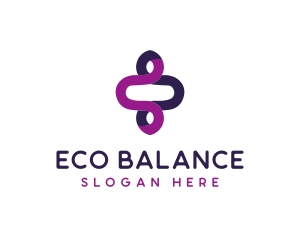 Modern Loop Balance logo design